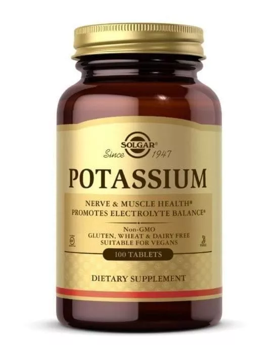 Solgar Potassium 100 tabs