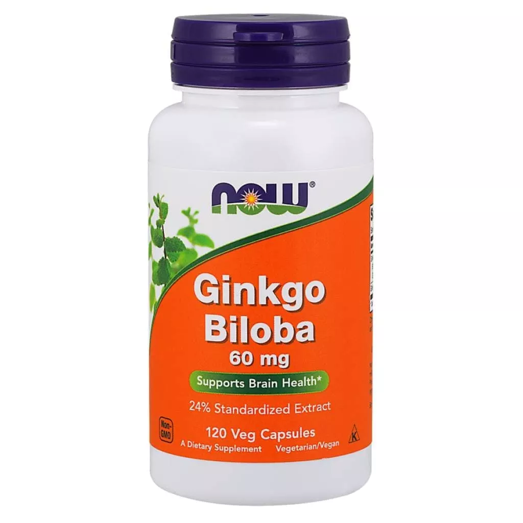 NOW Ginkgo Biloba 60 mg 120 vcaps
