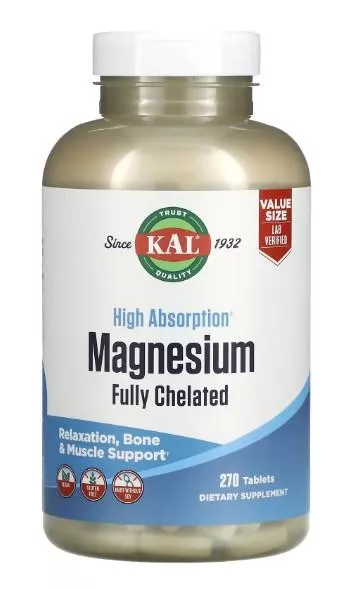KAL Vitamins Fully Magnesium Chelated 270 tab