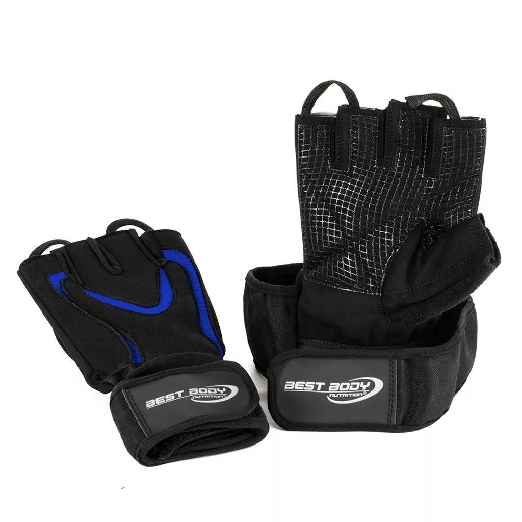 Best Body Перчатки с Повышенной Фиксацией и Напульсником Top Grip 2.0 Синие