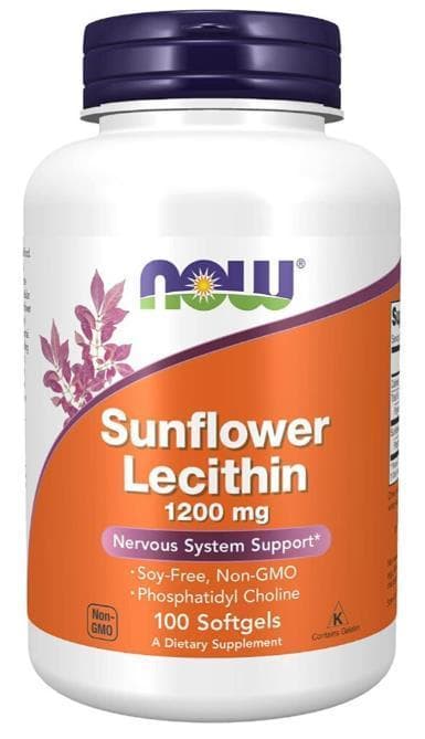 NOW Sunflower Lecithin 1200mg 100 sof