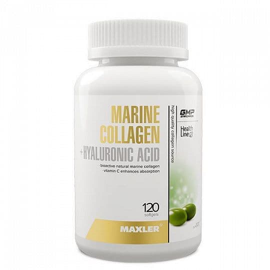 Maxler Marine Collagen Hyaluronic Acid Complex 120 softgels