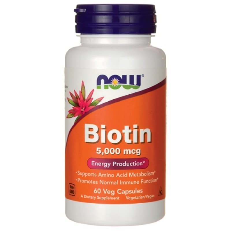 NOW Biotin 5000mcg 60 caps