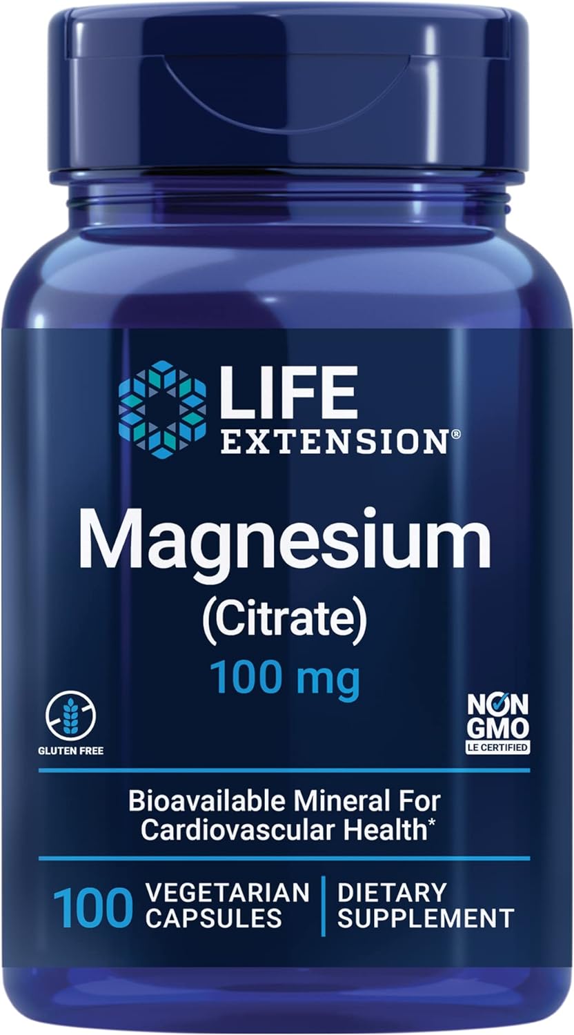LIFE Extension Magnesium Citrate 100mg 100 vcaps